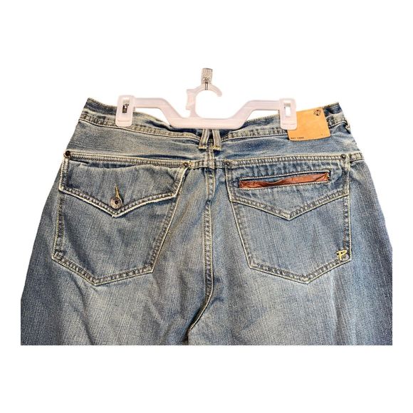 PACO Denim Company Jeans 36 X 32 Mens Blue Relaxed Fit 100% Cotton 35X30 Actual - Picture 6 of 11